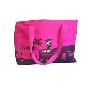 Trader Joe's Vibrant Pink Tote Bag